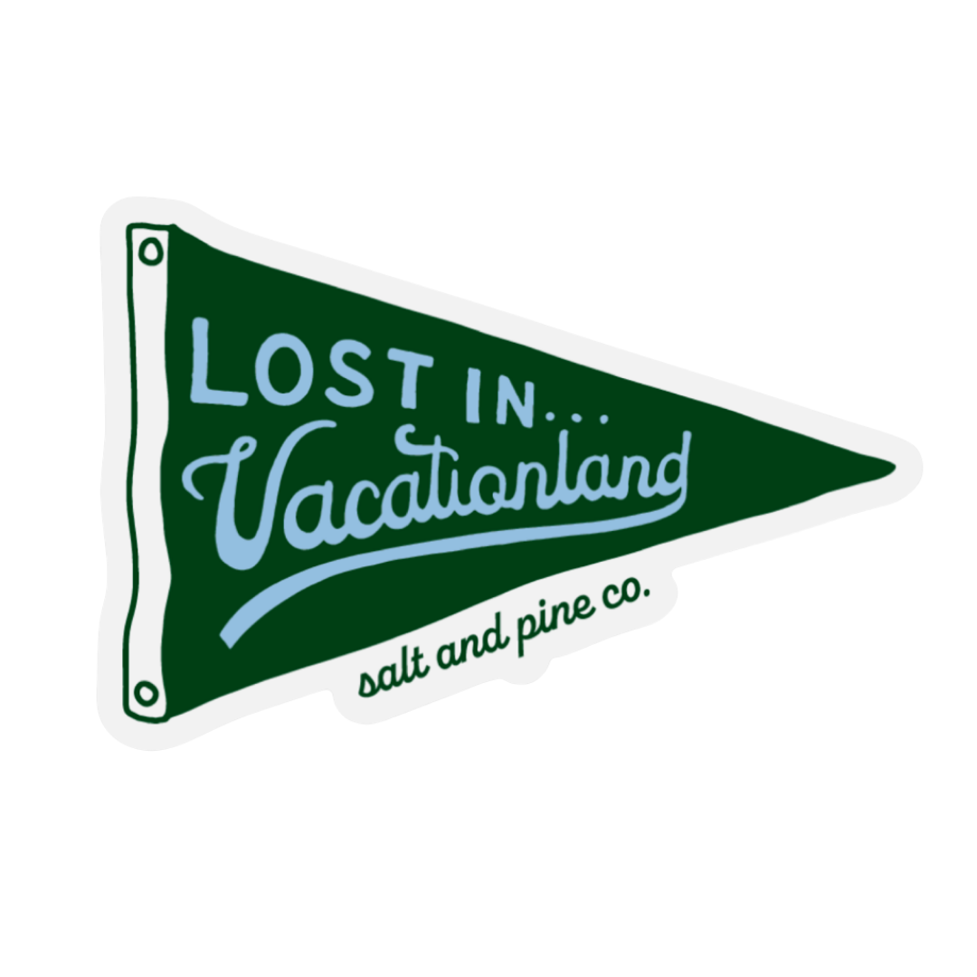 Lost in Vacationland Sticker