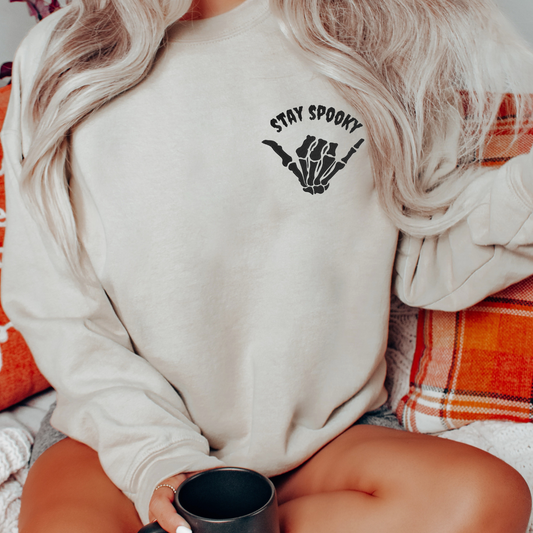 Stay Spooky Embroidered Sweatshirt