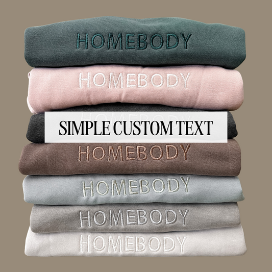 Simple Custom Embroidered Sweatshirt