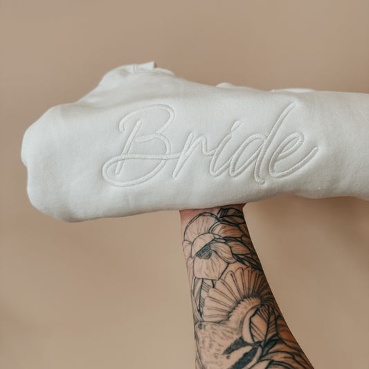 Bride Embroidered Sweatshirt